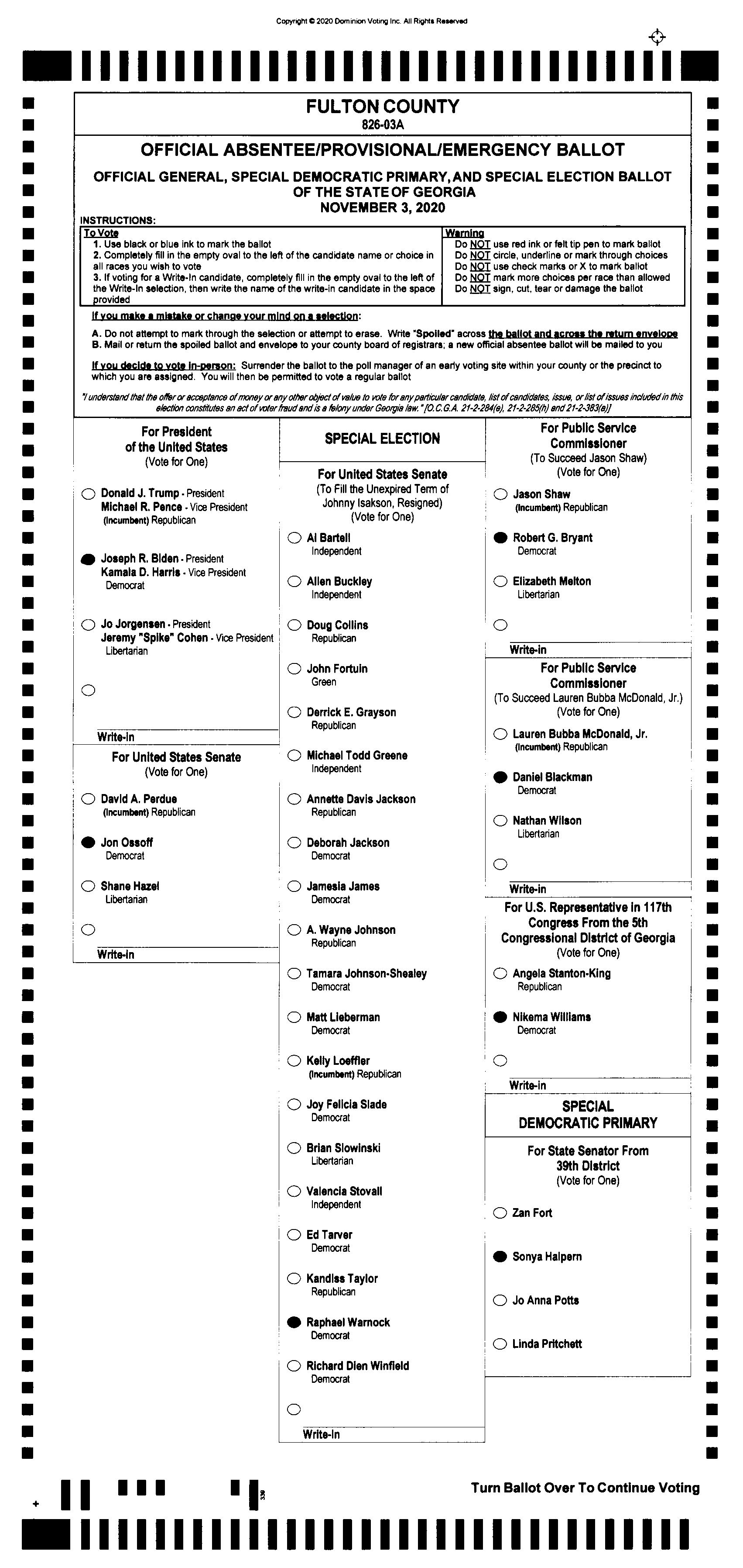 Doubled Ballot